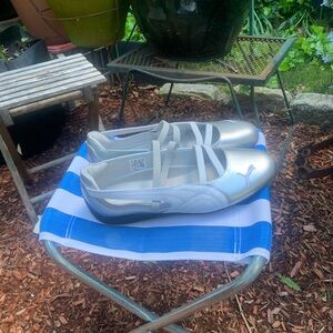 Puma Gray Ballet Flats